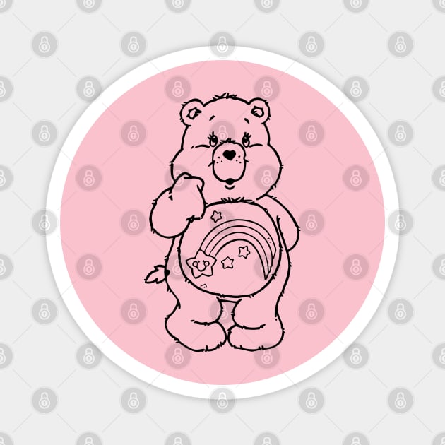 care bear's round belly Magnet by SDWTSpodcast